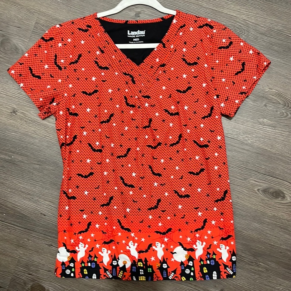 Halloween Scrub Top